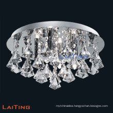 Modern hot sale blown glass art ceiling mounted crystal chandelier LT-51196